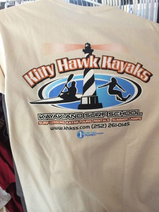 Outer Banks Kayak Surf Lesson Tshirt