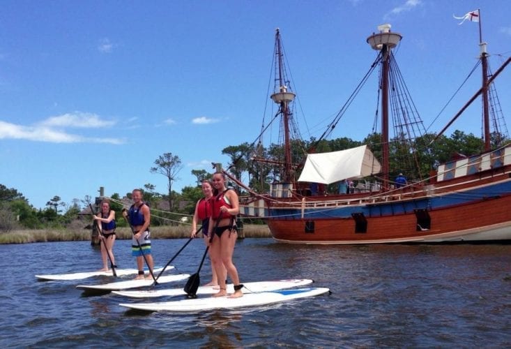 Roanoke Island Stand Up Paddle Tour Kitty Hawk Kayak & Surf School